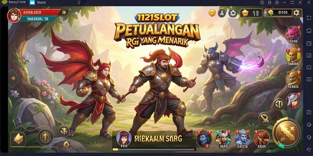 Tampilan gameplay seru dalam 1121SLOT yang memikat pemain RPG.