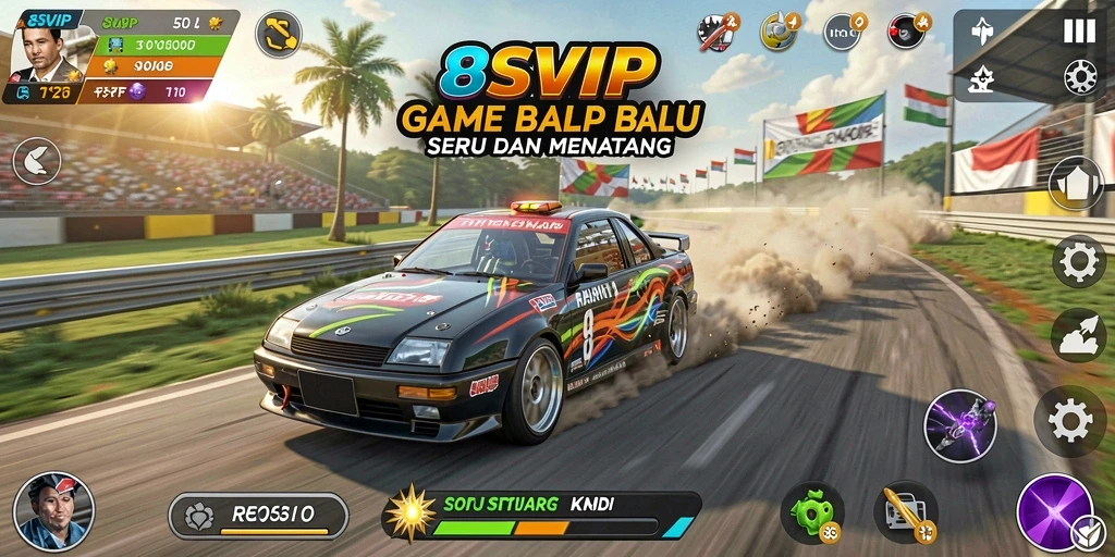 Tampilan gameplay 8SVIP yang mengasyikkan dan mendebarkan.