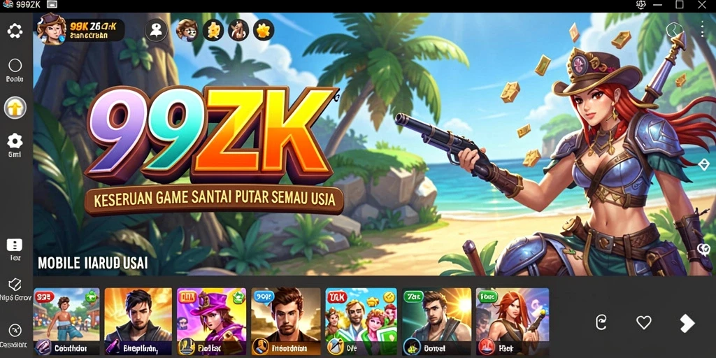 Screenshot menampilkan gameplay seru di 99ZK.