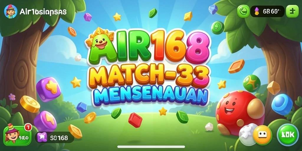 Tampilan gameplay <strong>AIR168</strong> yang penuh warna dan menarik.