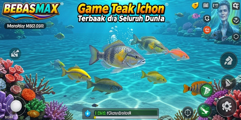 Gameplay seru Tembak Ikan di BEBASMAX dengan berbagai efek visual menarik.