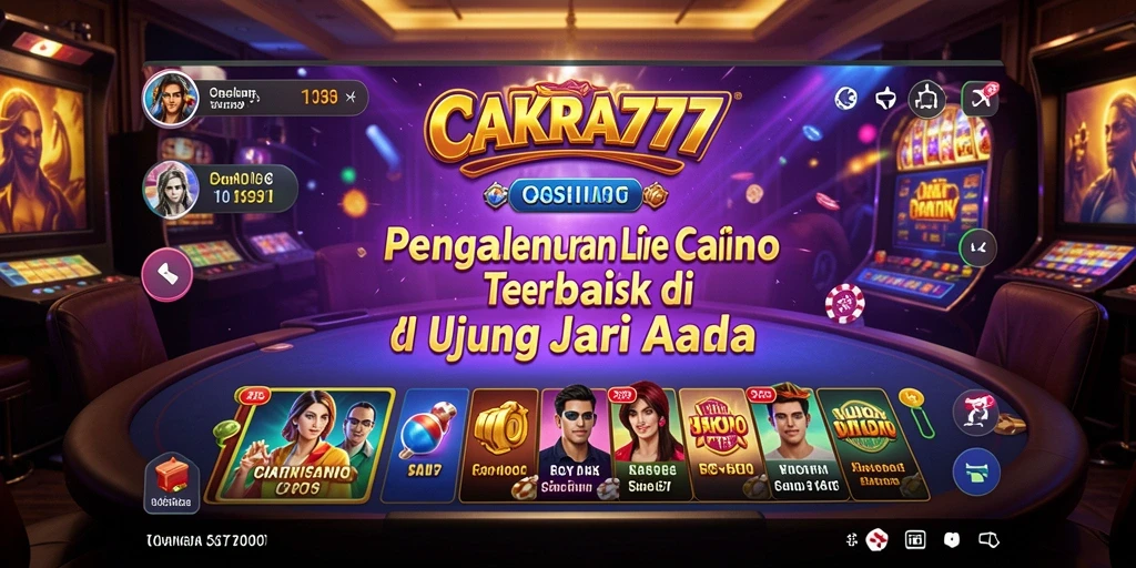 Tampilan permainan Live Casino yang menarik di CAKRA777.