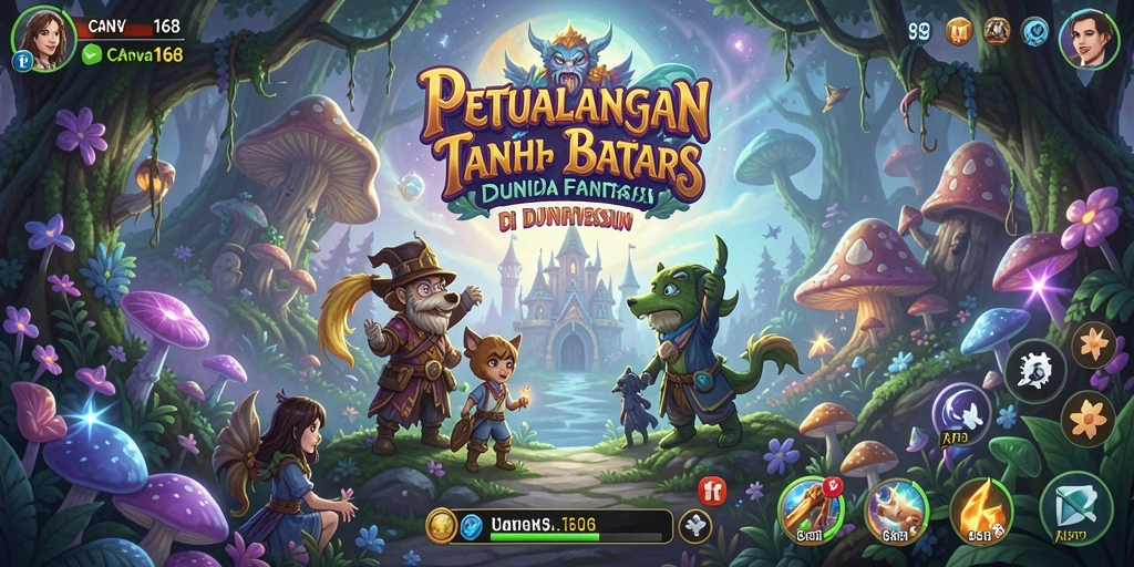Tampilan gameplay seru dan penuh tantangan di CANVA168.