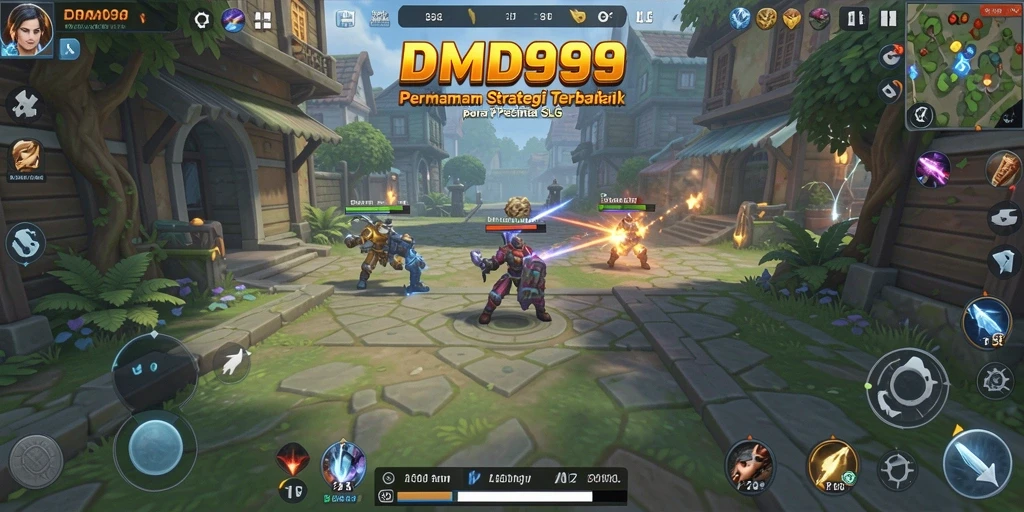 Screenshot DMD999 menampilkan aksi seru dalam permainan strategi SLG.