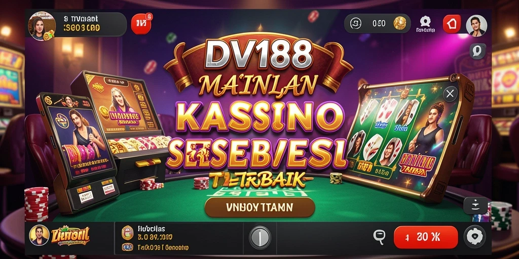 Tampilan gameplay seru di DV188 dengan berbagai pilihan permainan Kasino.