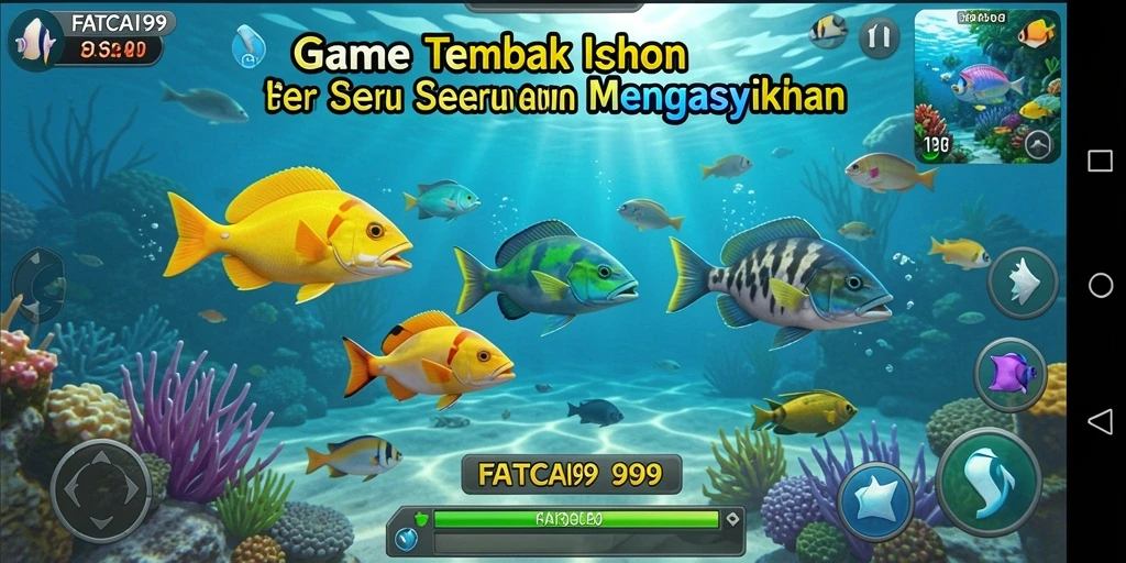 Gameplay seru menangkap ikan di FATCAI99.