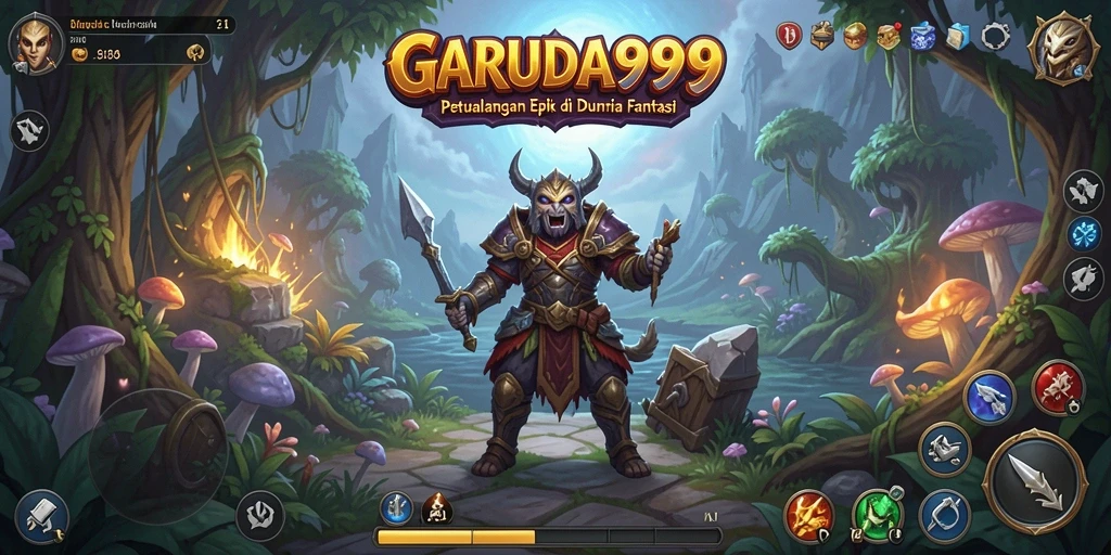 Tampilan gameplay GARUDA999 yang mendebarkan dan penuh aksi petualangan.