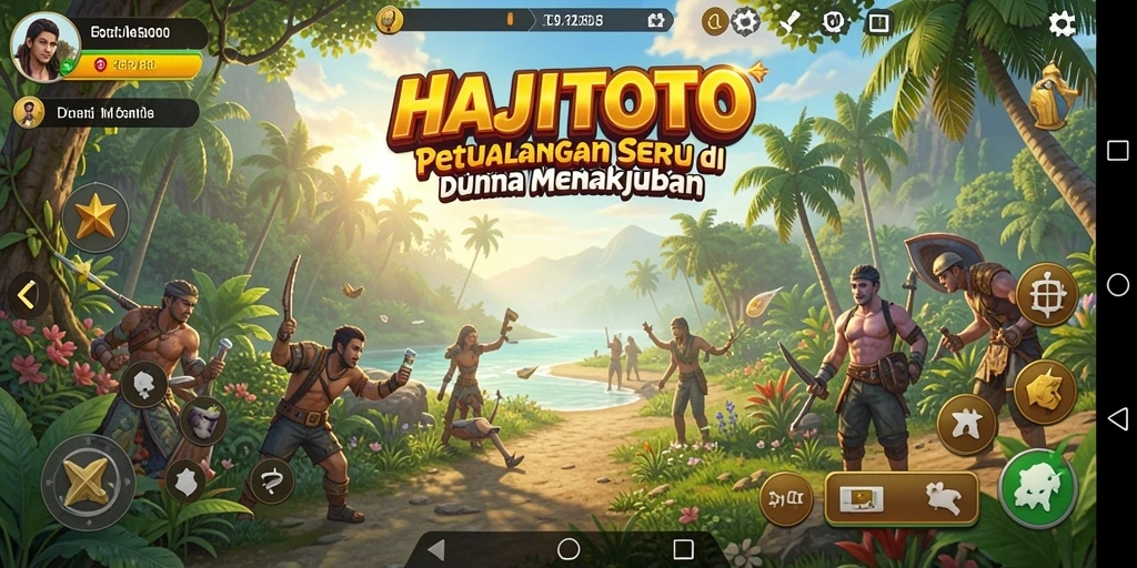 Tangkapan layar gameplay HAJITOTO dengan aksi petualangan seru.