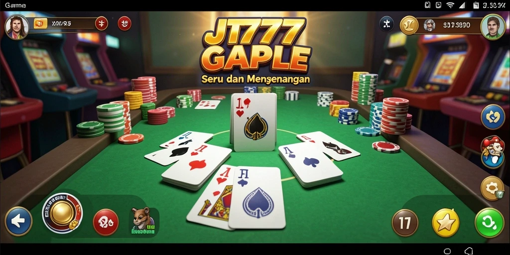 Gameplay seru dari JT777 di dunia Gaple.