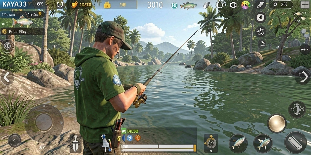 Tampilan aksi memancing epik di KAYA33.