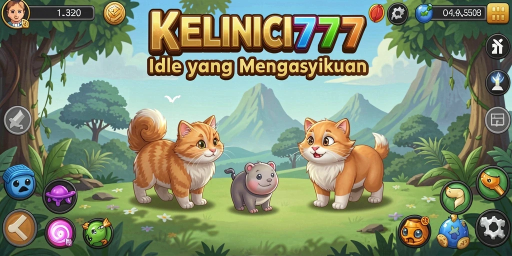 Tangkapan layar gameplay KELINCI777 menampilkan kelinci-kelinci yang lucu dan berwarna-warni.
