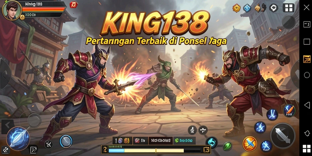 Screenshot menggambarkan aksi mendebarkan dalam KING138 dengan pertarungan intens.