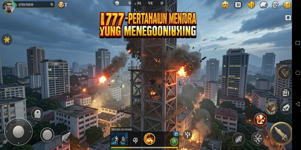 Tampilan menarik dari gameplay Tower Defense L777 yang menegangkan.