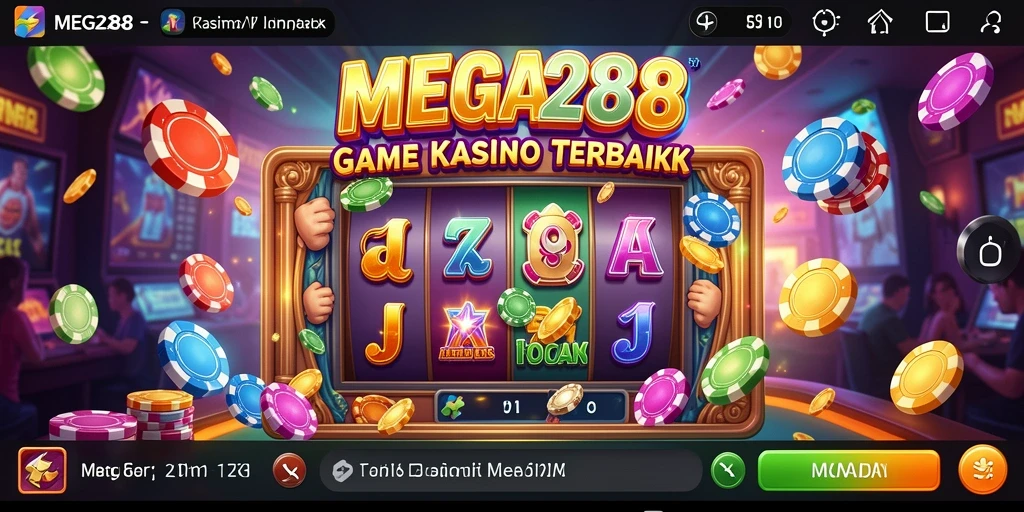 Tampilan menarik dari gameplay kasino di MEGA288.
