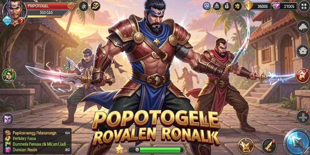 Gameplay seru di arena <strong>POPOTOGEL</strong> saat pertempuran terjadi.