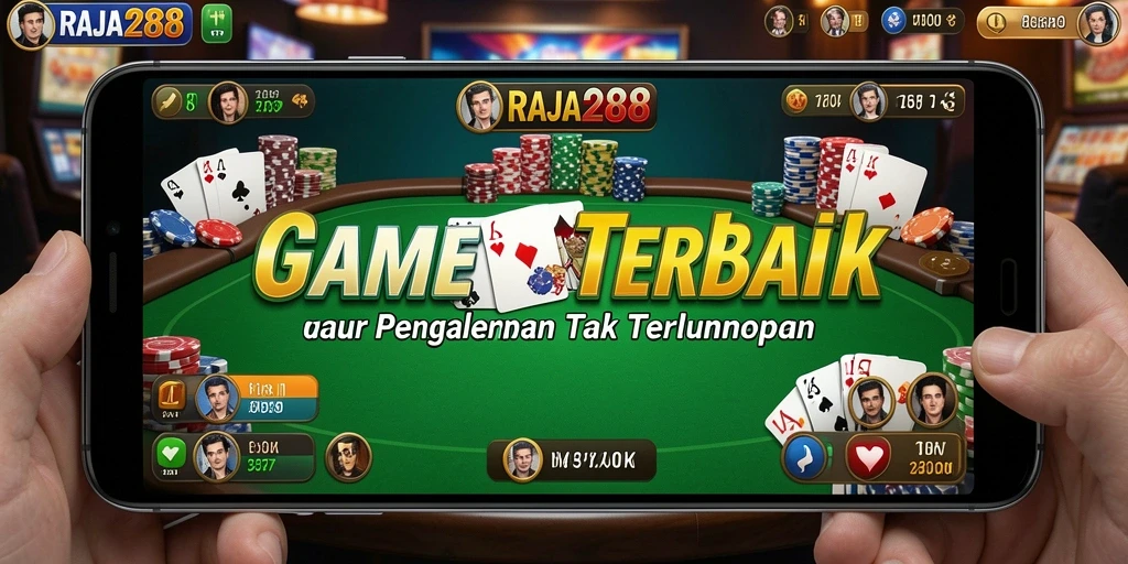 Tampilan menarik dari gameplay Poker di RAJA288 dengan fitur interaktif.