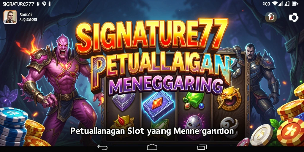 Gameplay menarik dari SIGNATURE77 dengan tampilan grafis yang menawan.