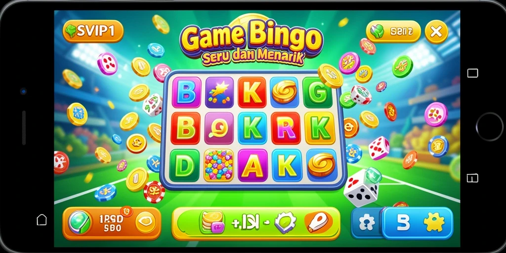 Screenshot SVIP1 menampilkan gameplay Bingo yang seru