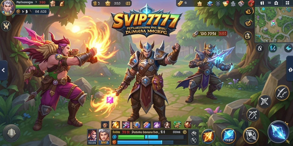 Tampilan gameplay menakjubkan dari SVIP777 di dunia MMORPG.