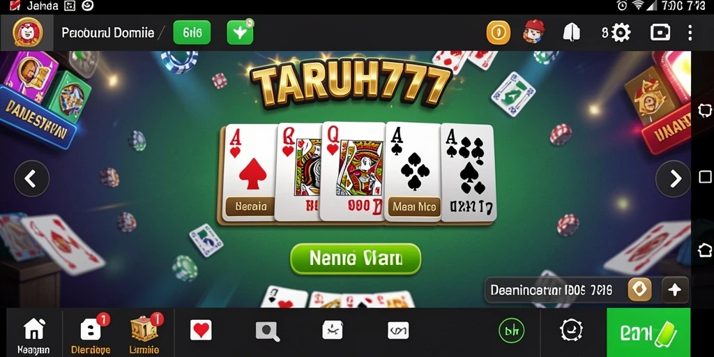 Tampilan gameplay seru dari TARUH777 dengan interaksi pemain yang aktif.
