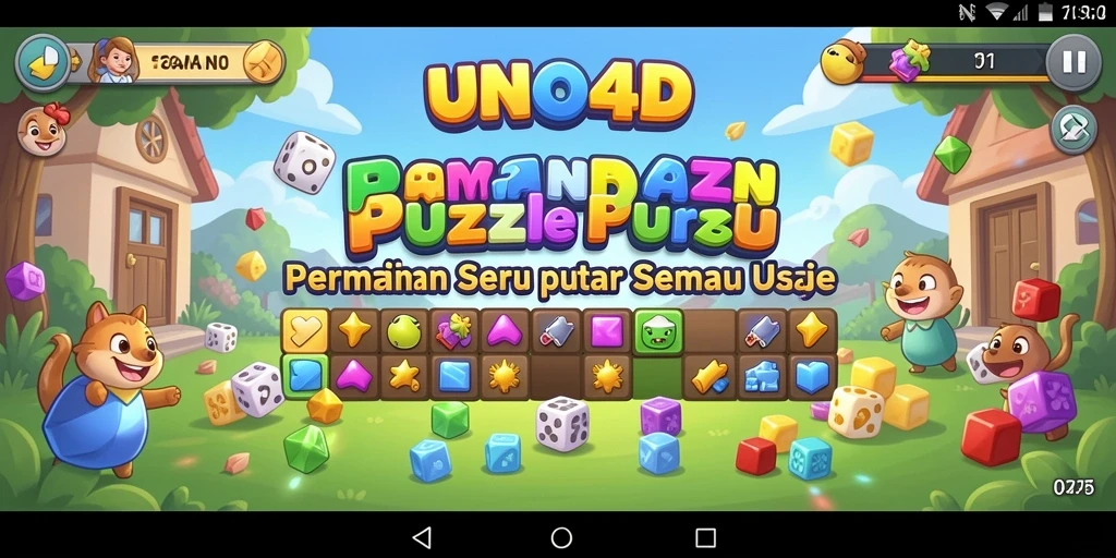 Tangkapan layar gameplay UNO4D, menunjukkan tantangan puzzle yang mengasyikkan.