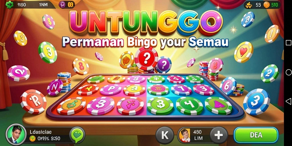 Screenshot dengan tampilan gameplay seru Bingo UNTUNGGO.