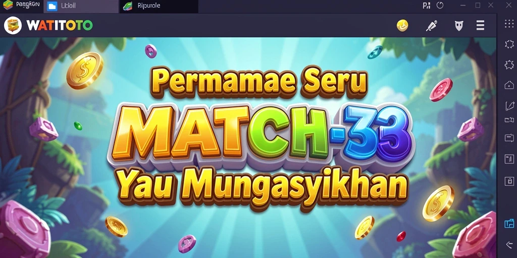 Tangkapan layar gameplay seru WATITOTO dalam kategori Match-3.