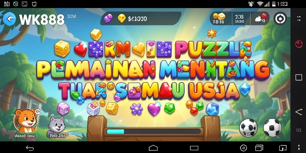 Tangkapan layar game WK888 menampilkan gameplay Puzzle yang menarik.